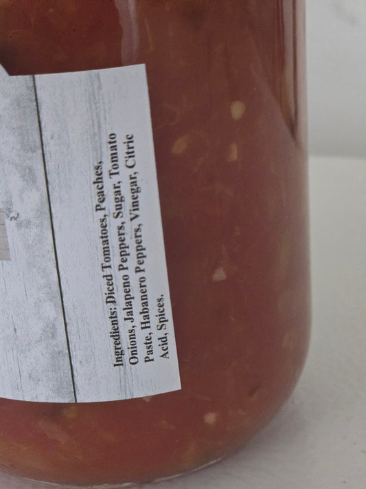 Habanero Peach salsa
