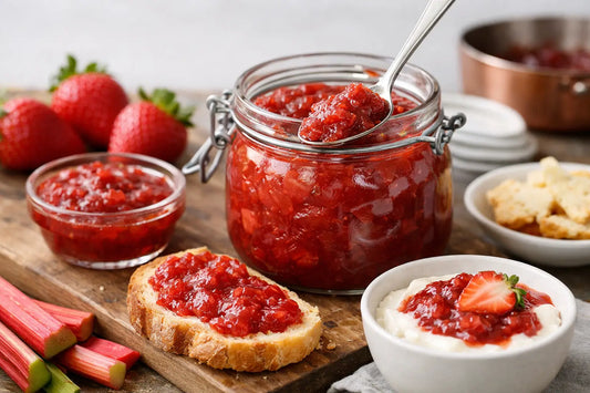 Strawberry Rhubarb Jam for More Than Toast