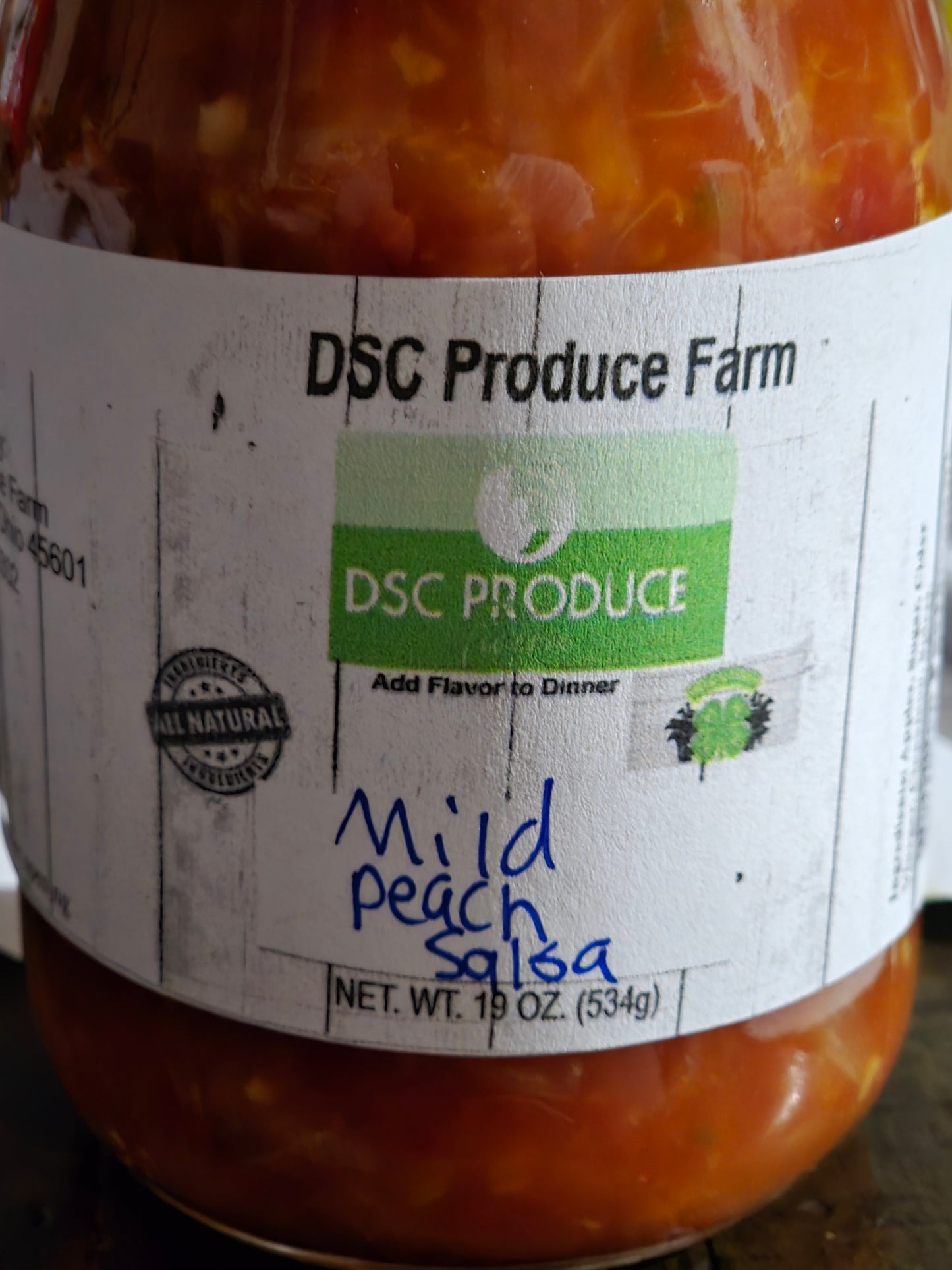 Mild  Peach salsa