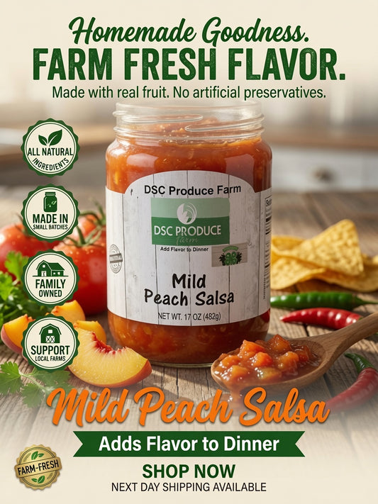 Mild  Peach salsa