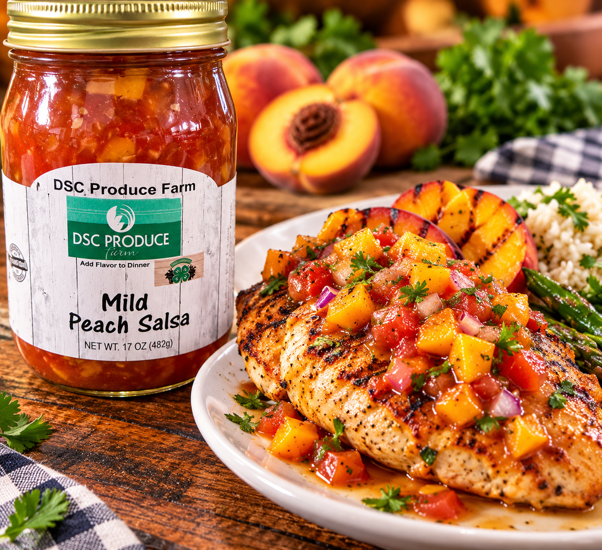Mild  Peach salsa