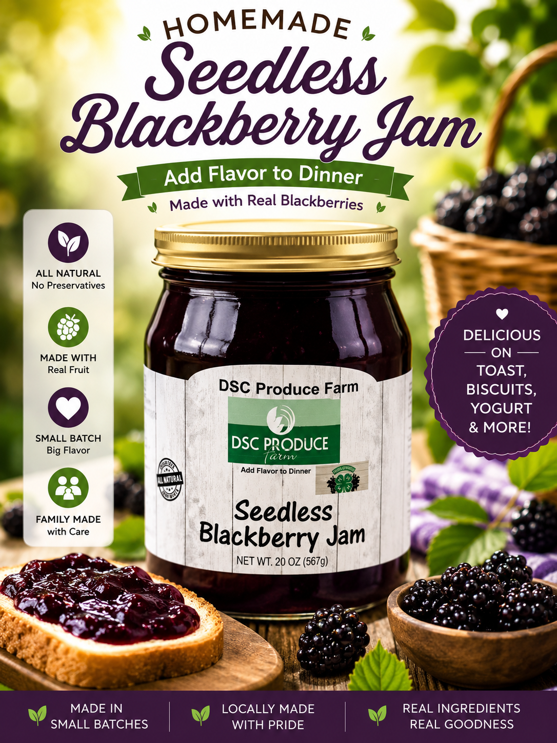 Seedless Blackberry Jam