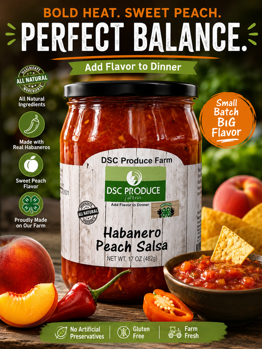 Habanero Peach salsa