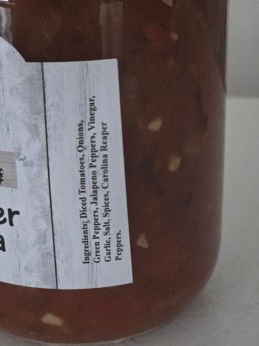 Carolina Reaper Hot Pepper Salsa